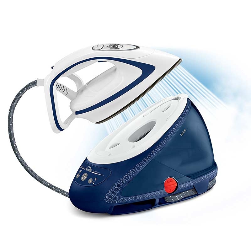 Tefal Pro Express Ultimate GV9580 Dampfbügelstation blau/weiß