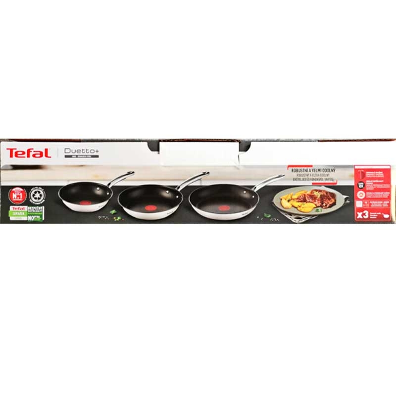 Tefal Duetto + Plus Set 20/24/28cm Bratpfannen