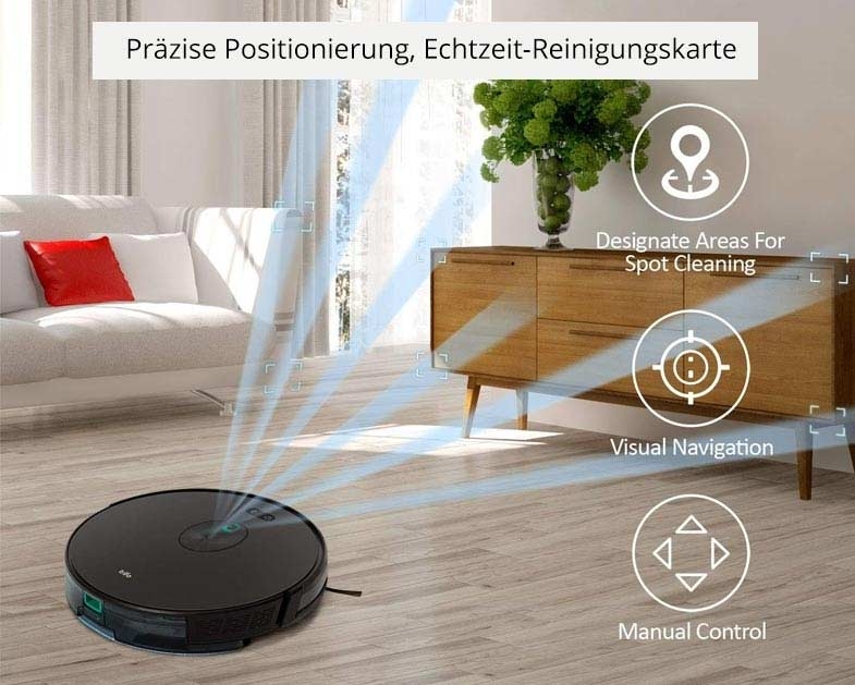 Trifo Ironpie M6+ schwarz Staubsaugerroboter