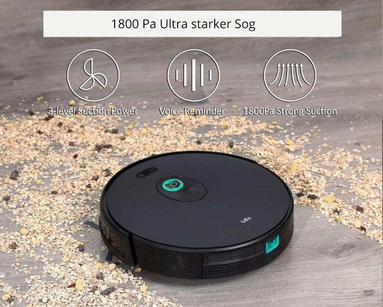 Trifo Ironpie M6+ schwarz Staubsaugerroboter