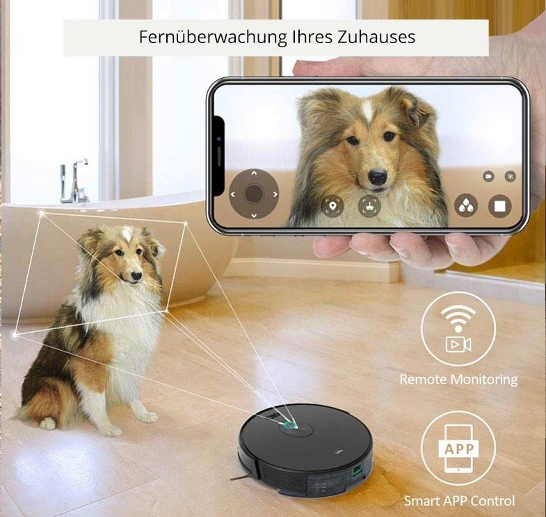 Trifo Ironpie M6+ schwarz Staubsaugerroboter