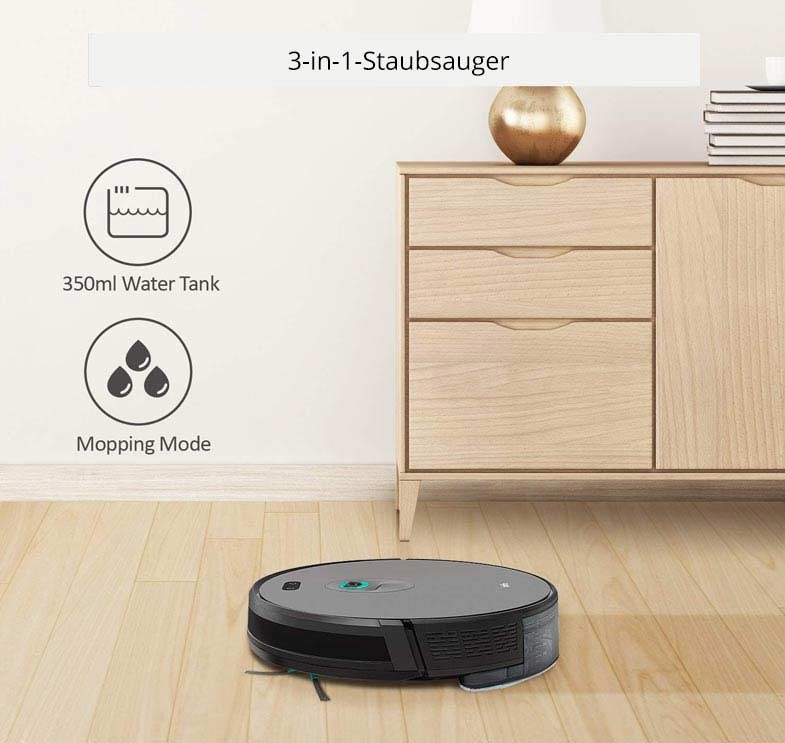 Trifo Ironpie M6+ schwarz Staubsaugerroboter