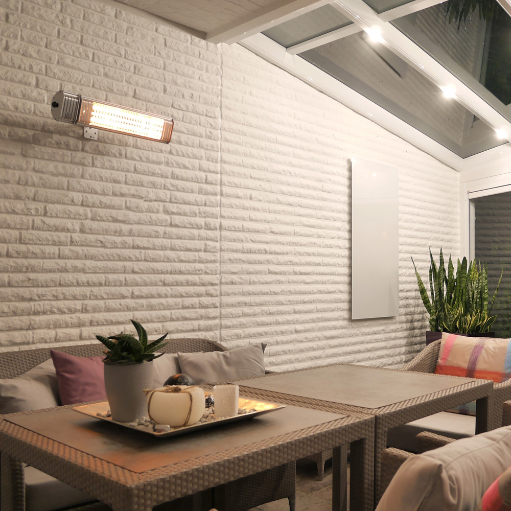 Vasner Infrarot Heizstrahler Appino 20 silber