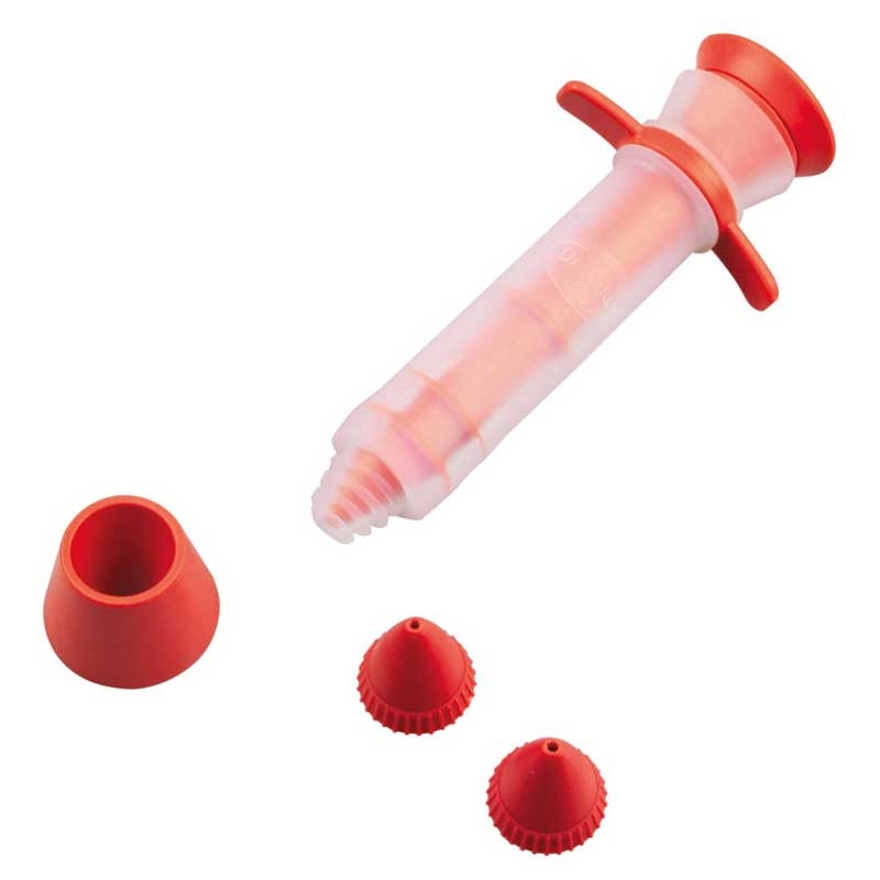 Dr. Oetker Silikon-Dekorierstift inkl. 2 Tüllen und Ständer (2. Wahl)