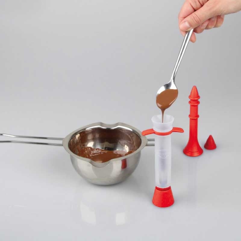 Dr. Oetker Silikon-Dekorierstift inkl. 2 Tüllen und Ständer