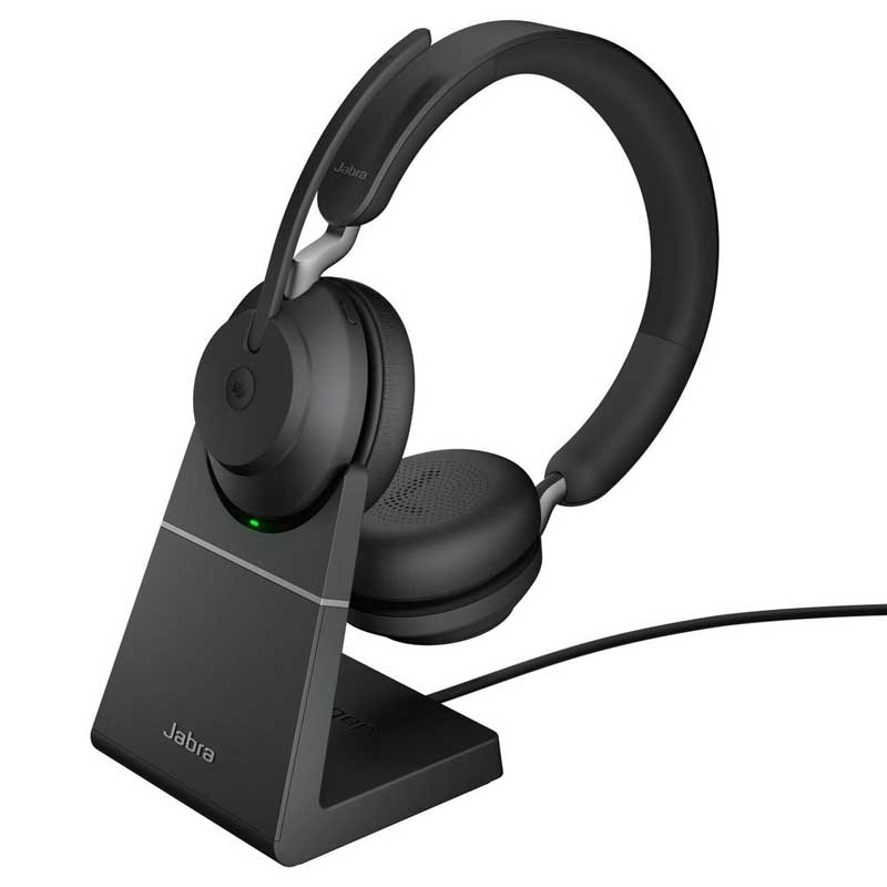 Jabra Evolve 2 65 MS Teams Headset On Ear schwarz