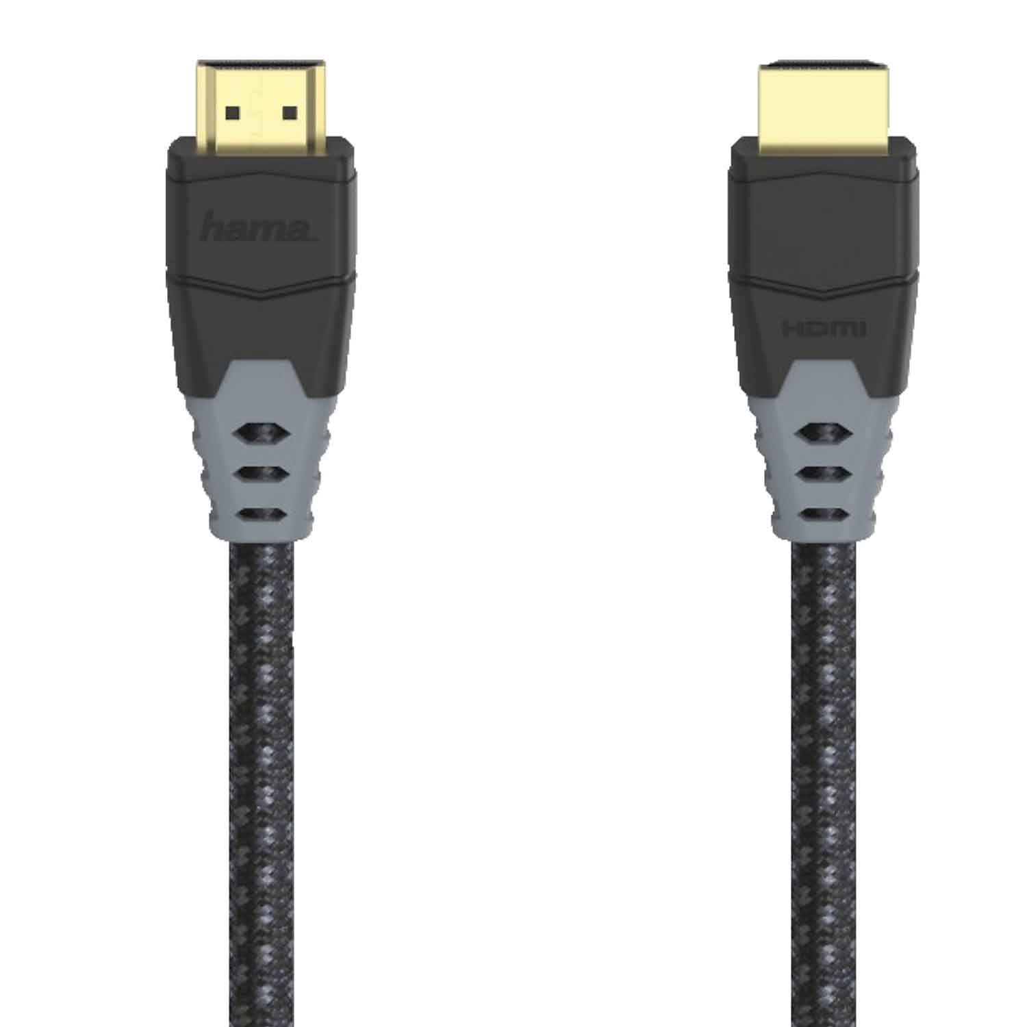 Hama High Speed HDMIT-Kabel, St.-St., 8K, Ethernet, Gewebe, vergoldet, 1,5 m