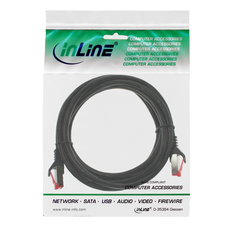 InLine Patchkabel schwarz 1,5m