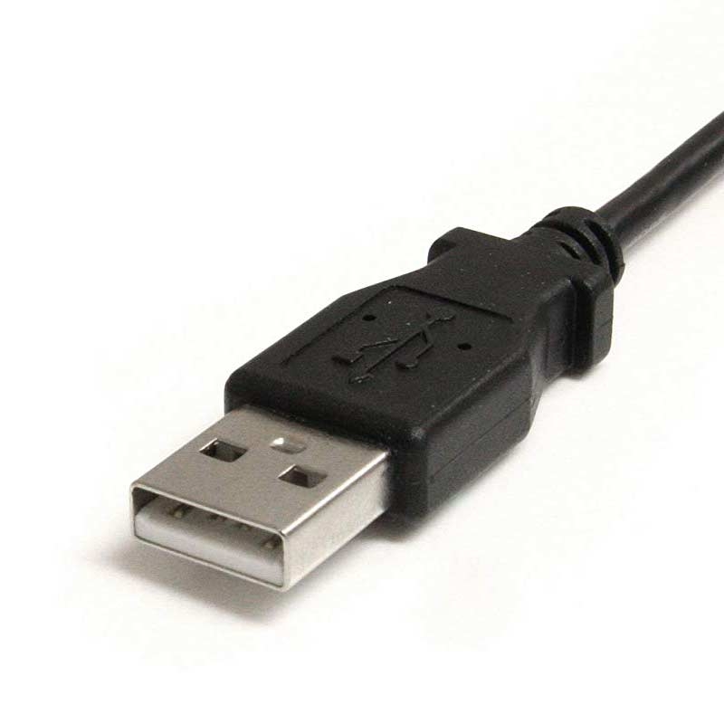 STARTECH.COM 90cm Mini USB Kabel - A auf B rechts gewinkelt