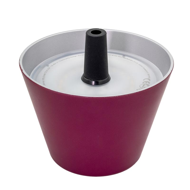 Sompex Flaschenaufsatz-Lampe LED 1,5W bordeaux