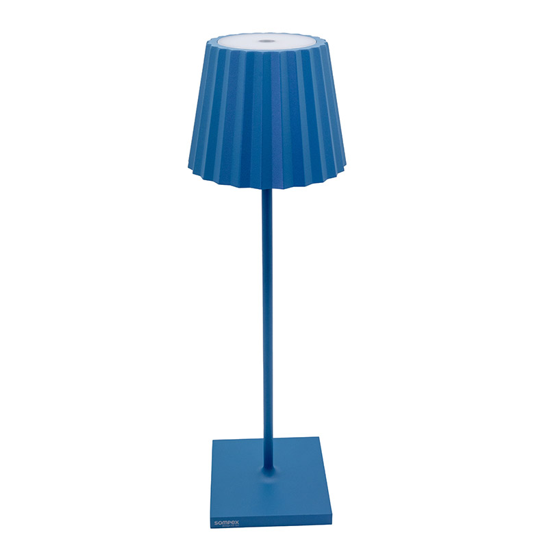 Sompex Troll LED-Tischleuchte blau inkl. Ladestation