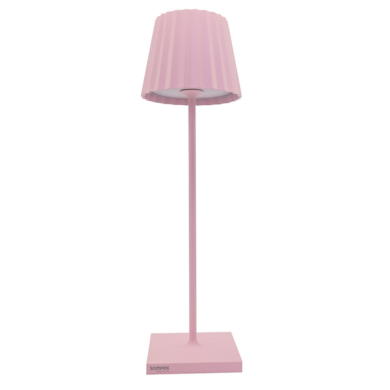 Sompex Troll LED-Tischleuchte rosa inkl. Ladestation