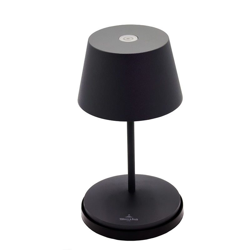 Villeroy & Boch Tischleuchte Seoul 2.0 LED mit Akku & Ladestation anthrazit