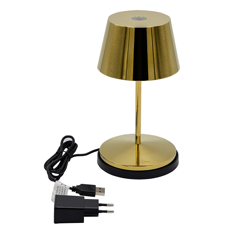 Villeroy & Boch Tischleuchte Seoul 2.0 LED mit Akku & Ladestation gold