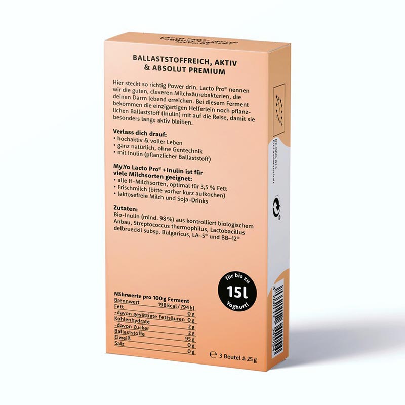 My.Yo Joghurtferment Pro- und Prebiotisch B-Ware - 2 Beutel (Verpackung geöffnet)