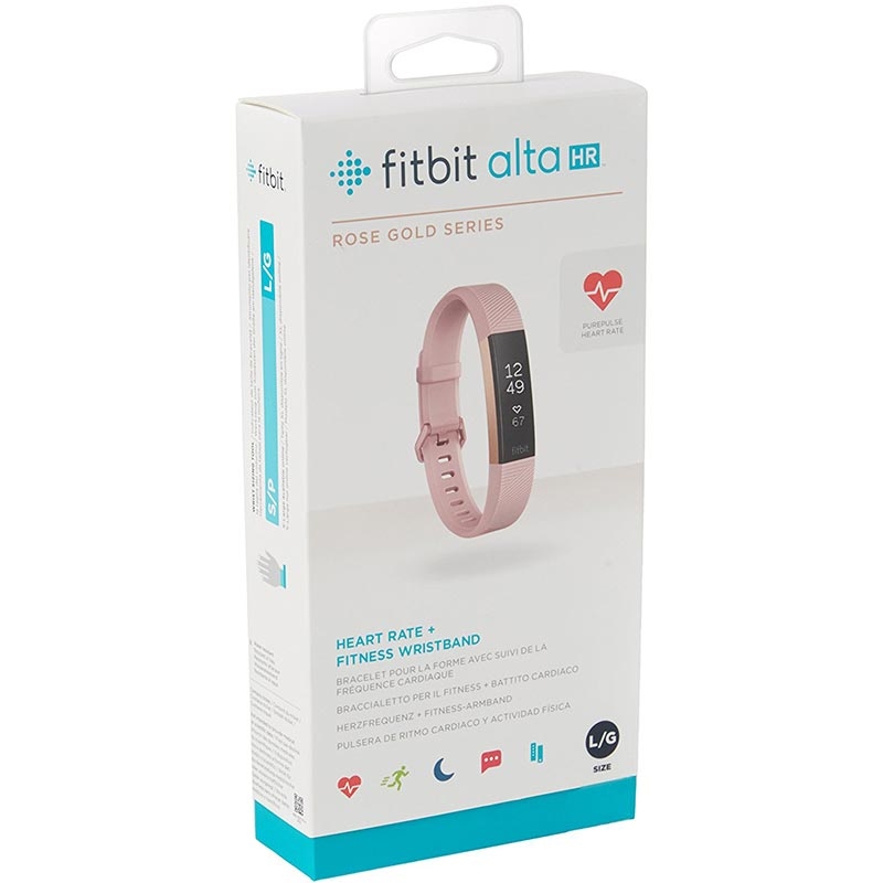 Fitbit Fitness Armband Alta HR Gr. L rosegold