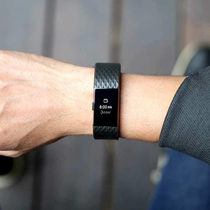 Fitbit Charge 2 Special Edition Fitnessarmband small schwarz