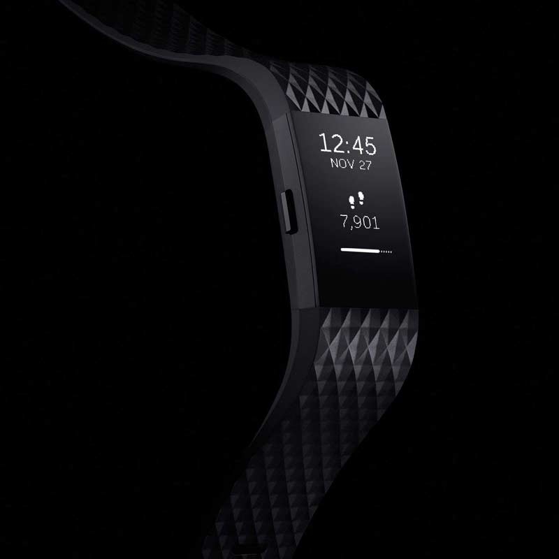 Fitbit Charge 2 Special Edition Fitnessarmband small schwarz