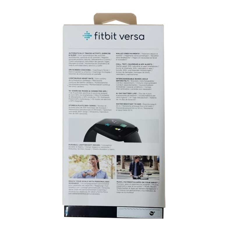 Fitbit Versa Health & Fitness Smartwatch silber