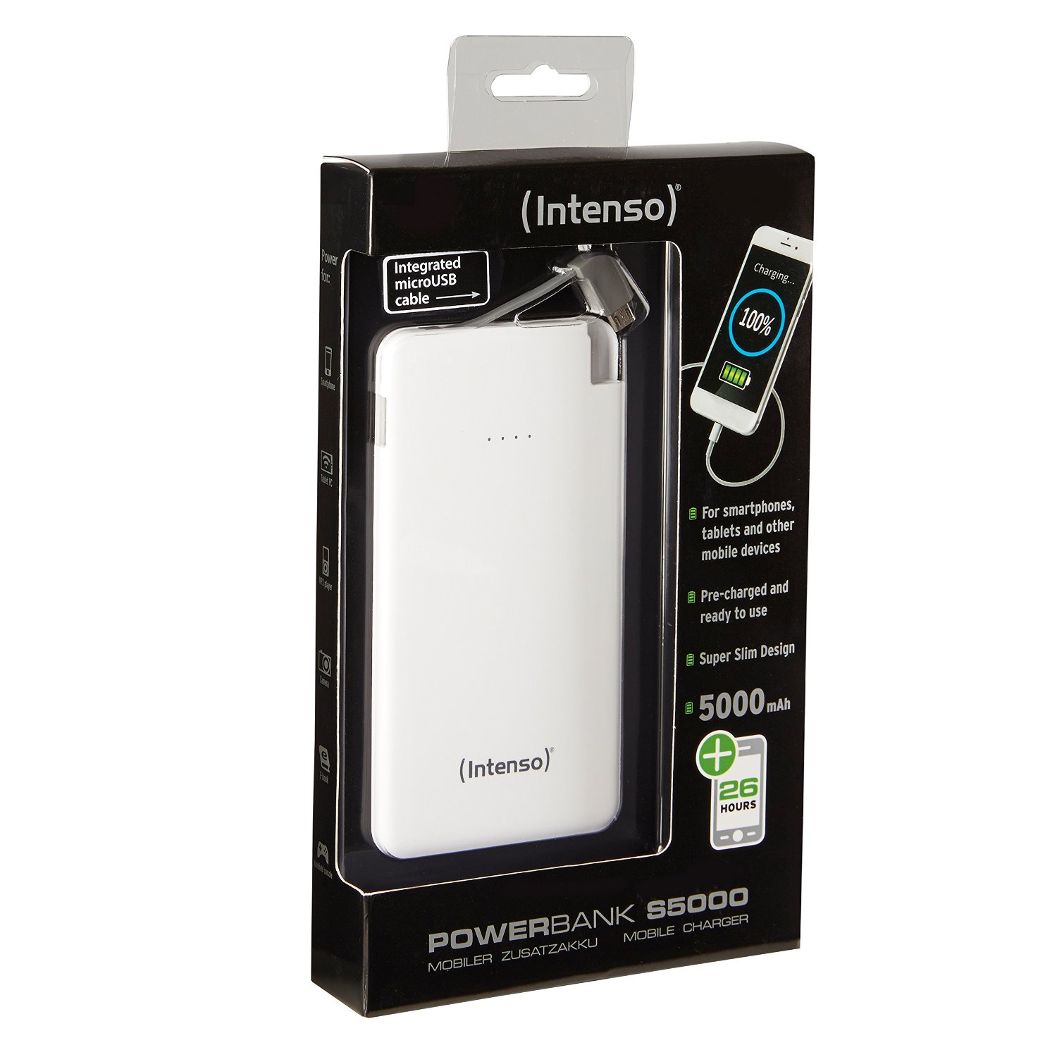 Intenso Powerbank Slim S5000 5.000 mAh weiß