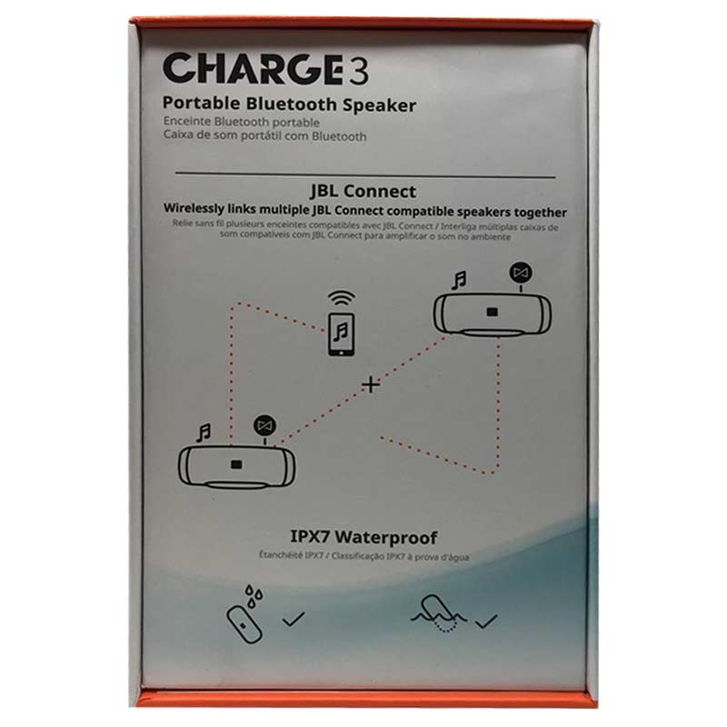 JBL Charge 3 Tragbarer Bluetooth-Lautsprecher blau