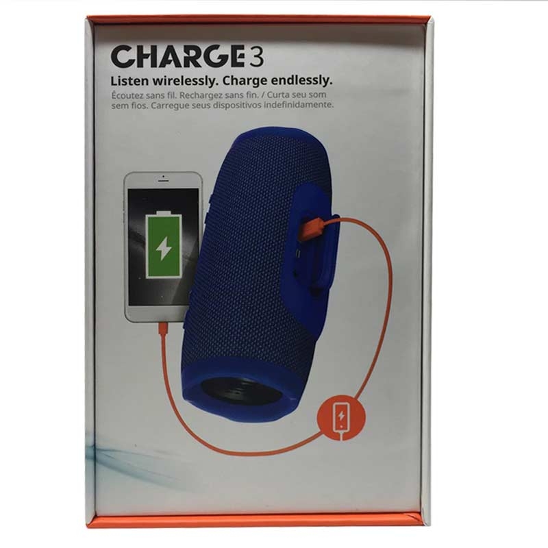 JBL Charge 3 Tragbarer Bluetooth-Lautsprecher blau