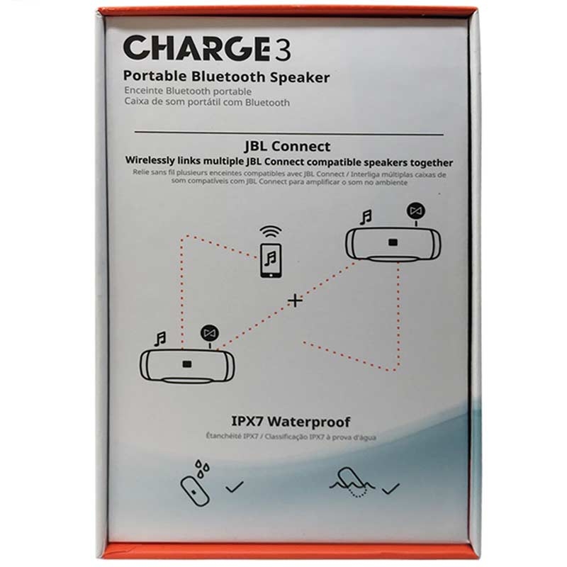 JBL Charge 3 Tragbarer Bluetooth-Lautsprecher türkis