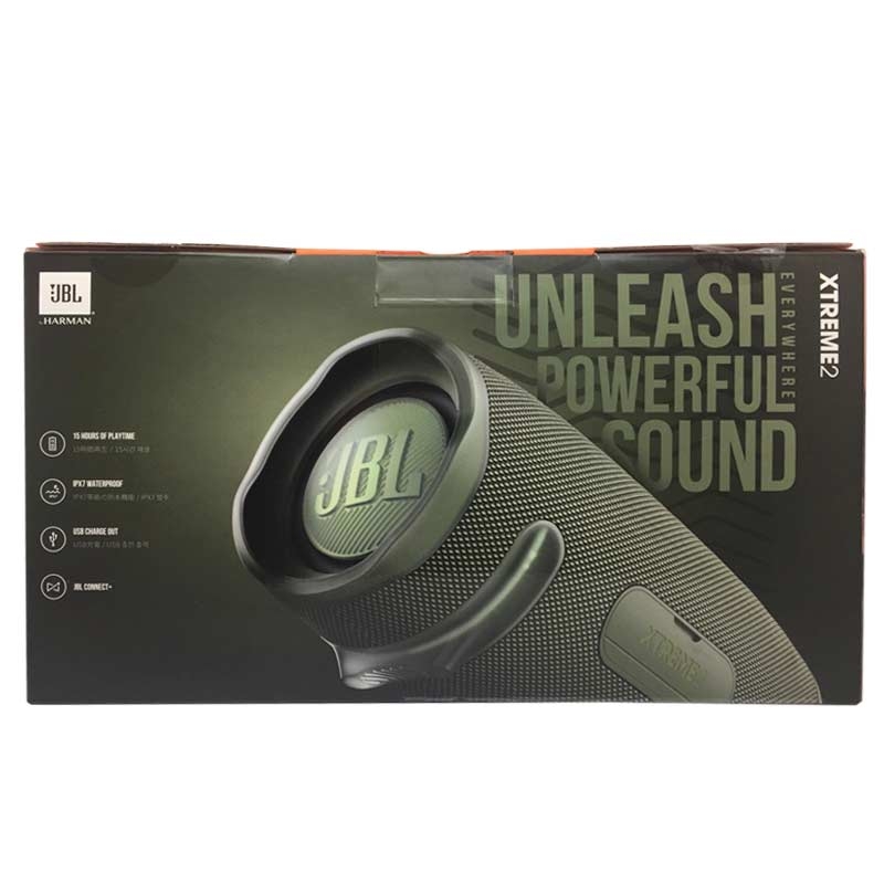 JBL Xtreme 2 Spritzwasserfester Tragbarer Bluetooth Lautsprecher forest grün