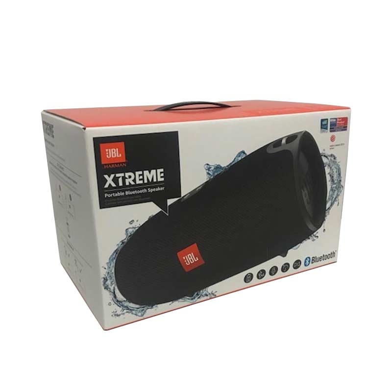 JBL Xtreme Spritzwasserfester Tragbarer Bluetooth Lautsprecher schwarz