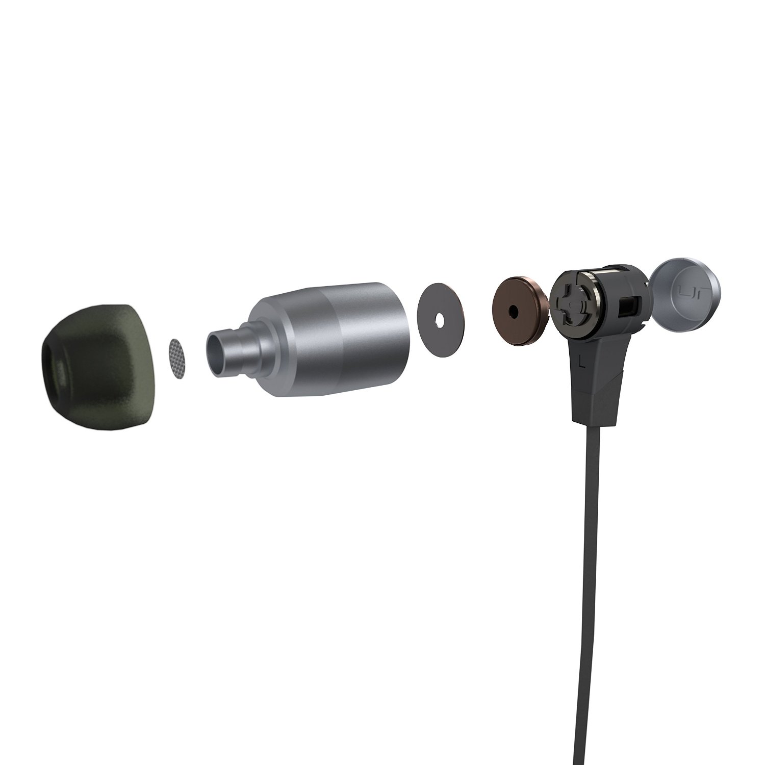 NuForce H1MB2212G295 BE6i In-Ear-Ohrhörer anthrazit