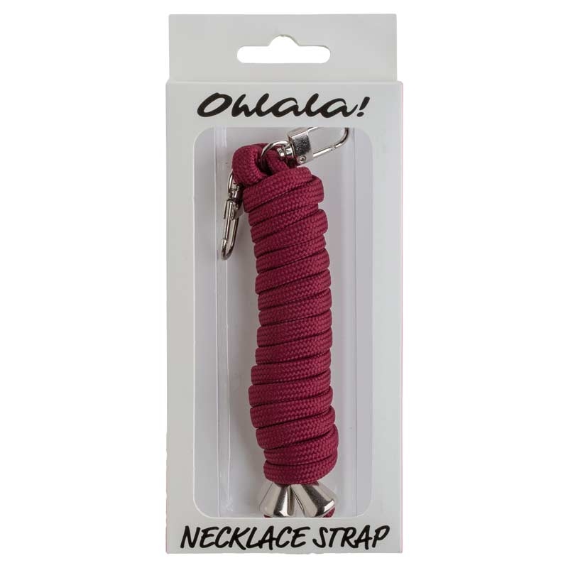 Peter Jäckel OHLALA! NECKLACE Strap Bordeaux