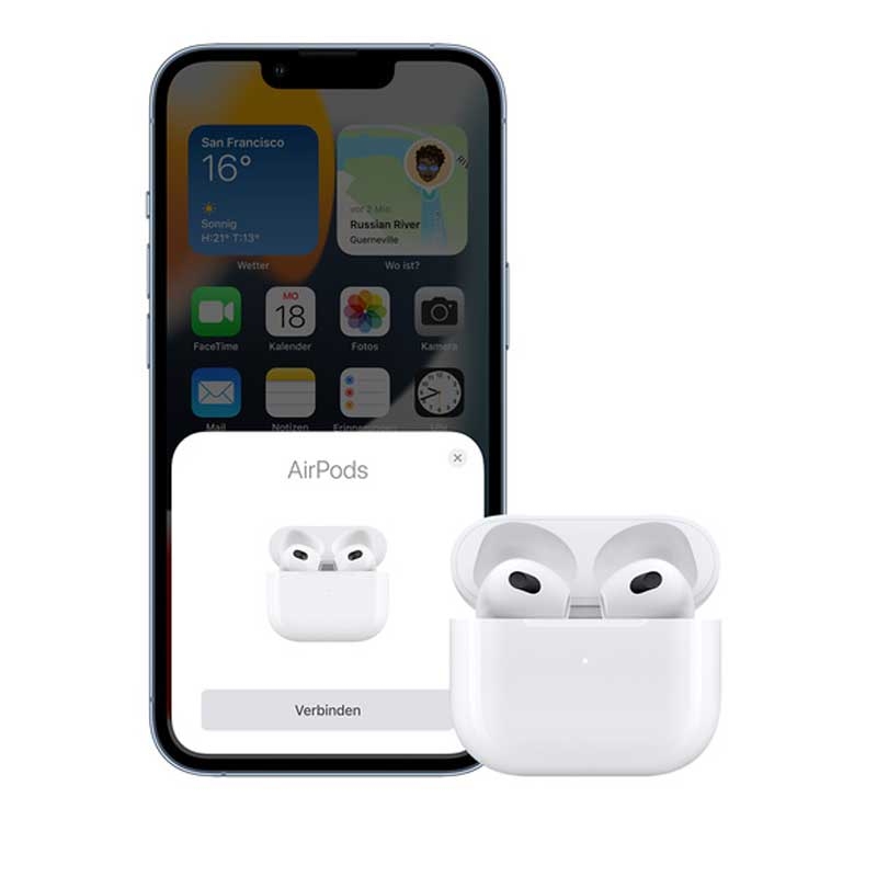 Apple AirPods (3. Generation) inkl. kabellosem MagSafe Ladecase weiß (2. Wahl)