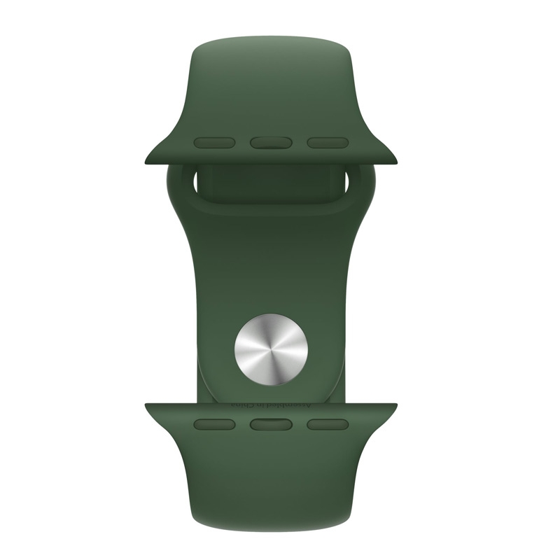 Apple Watch Series 7 GPS 41mm Alu kleefarbenes Armband Grün