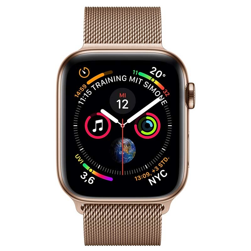Apple Watch Series 4 GPS + LTE 44mm Edelstahl gold Armband gold (2.Wahl)