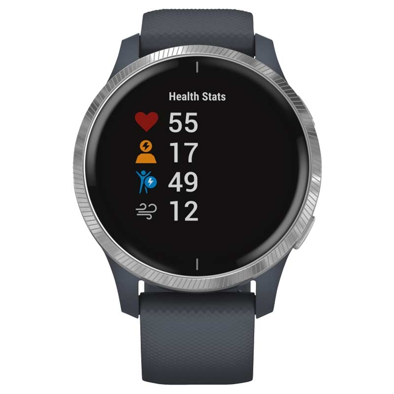 Garmin Venu Smartwatch granitblau-silber