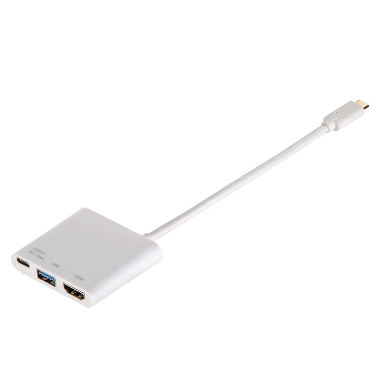 Hama 3in1-USB-C-Multiport-Adapter für USB-A, HDMI™ und USB-C (Daten + PD)