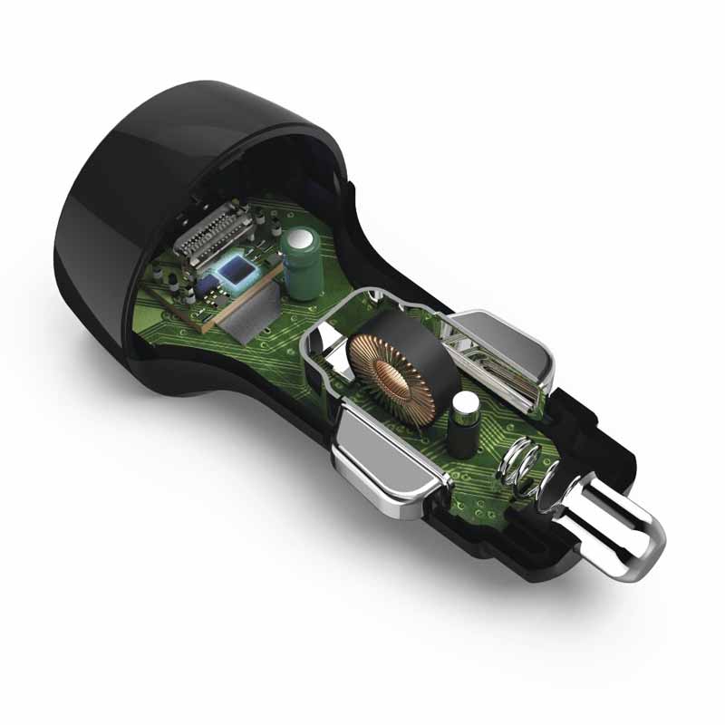 Hama Kfz-Ladegerät, Power Delivery (PD)/Qualcomm®, 18 Watt, Schwarz