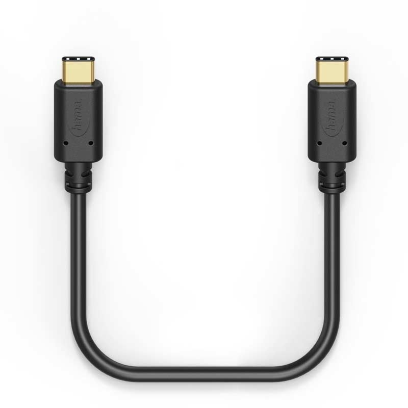 Hama Lade-/Datenkabel, USB Type-C - USB Type-C, 1,5 m, Schwarz
