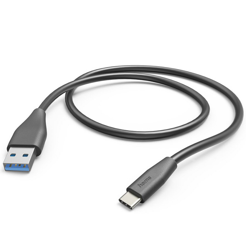 Hama Ladekabel, USB-A - USB-C, 1,5 m, Schwarz