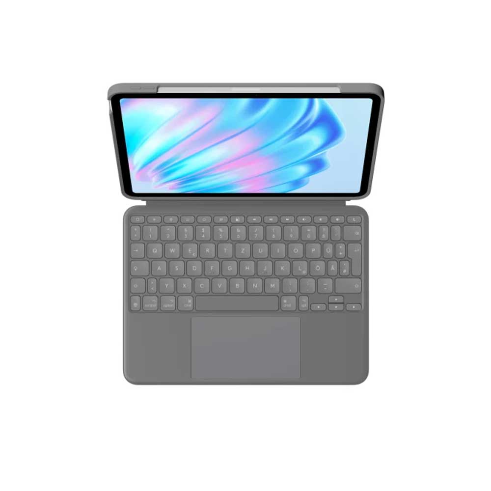 Logitech Combo Touch iPad Air 11 Zoll (M2), iPad Air (4. und 5. Generation - 2020, 2022)(2024) grau