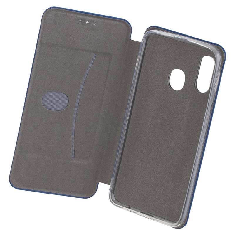 Peter Jäckel COMMANDER Book Case CURVE für Samsung A202 Galaxy A20e Soft Touch Maritim Blue