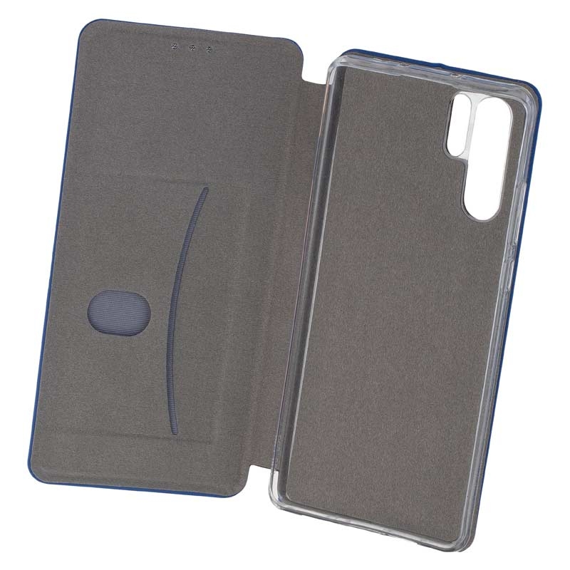 Peter Jäckel COMMANDER Book Case CURVE für Huawei P30 Pro Soft Touch Maritim Blue