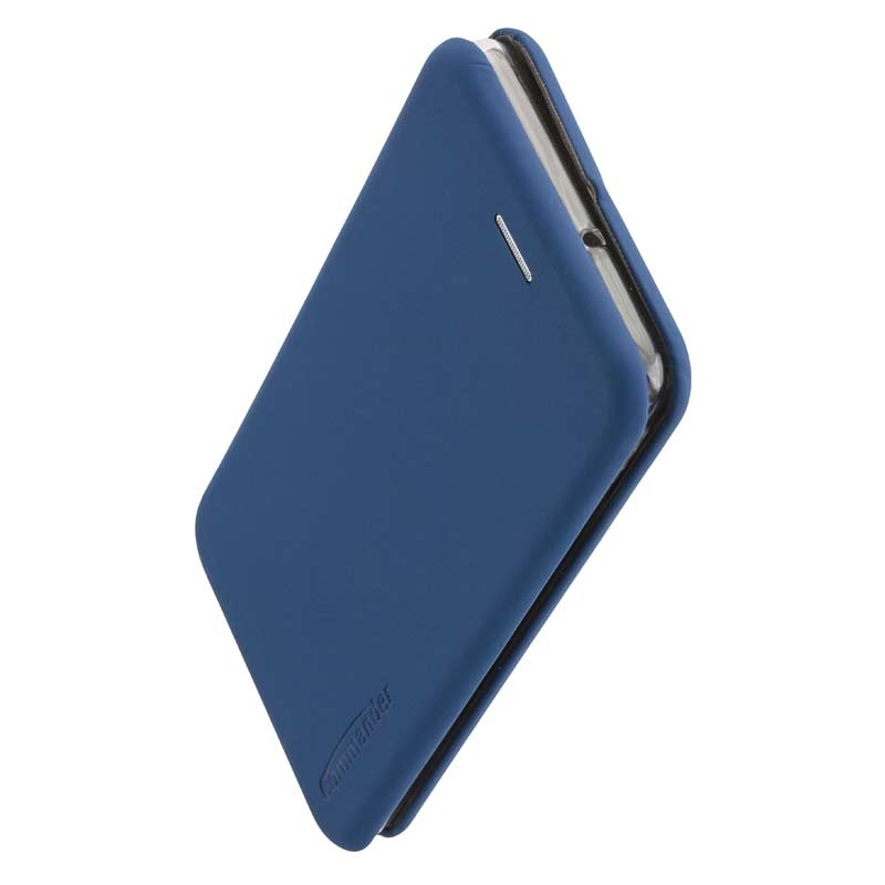 Peter Jäckel COMMANDER Book Case CURVE für Samsung G975 Galaxy S10+ Soft Touch Maritim Blue