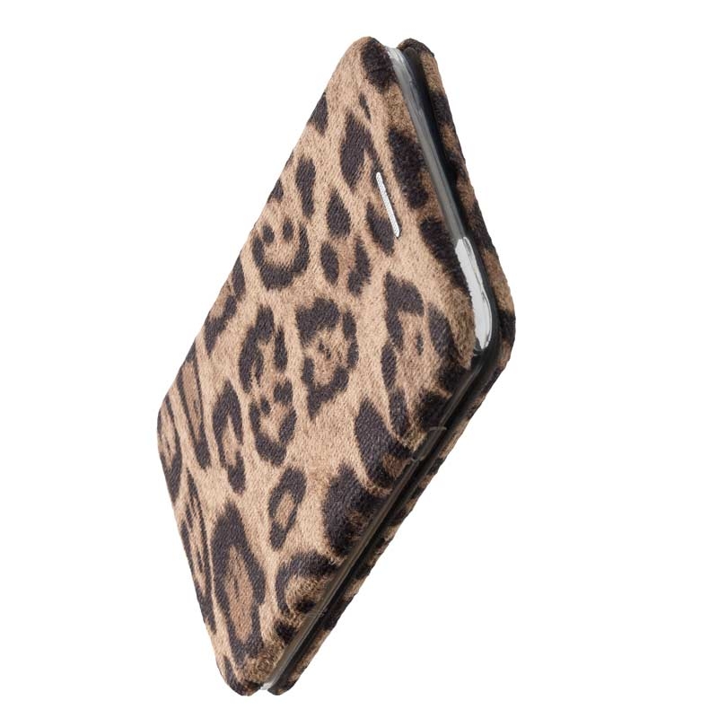 Peter Jäckel COMMANDER Book Case CURVE für Apple iPhone 7/ 8 Leopard