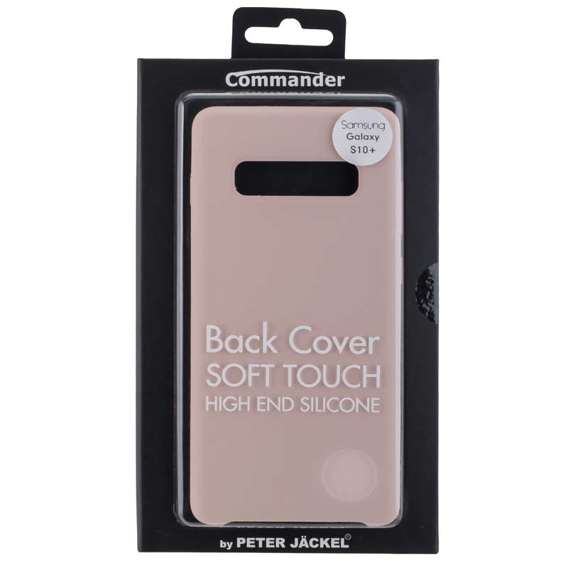 Peter Jäckel COMMANDER Back Cover Soft Touch für Samsung G975 Galaxy S10+ Rose