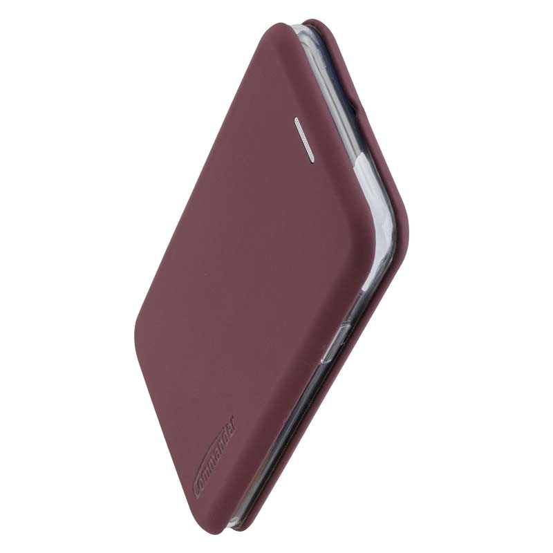 Peter Jäckel COMMANDER Book Case CURVE für Apple iPhone 11 Pro Soft Touch Bordeaux
