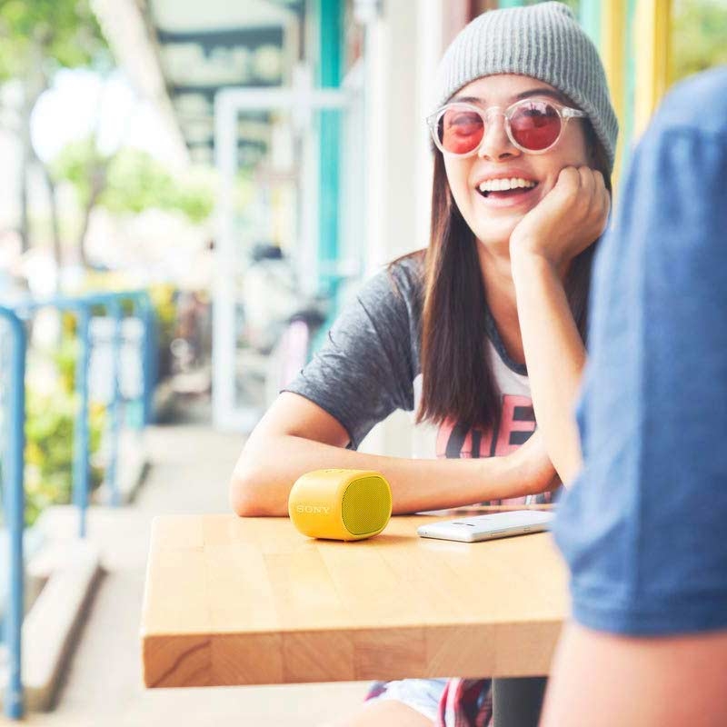 Sony SRS-XB01 tragbarer Bluetooth Lautsprecher gelb