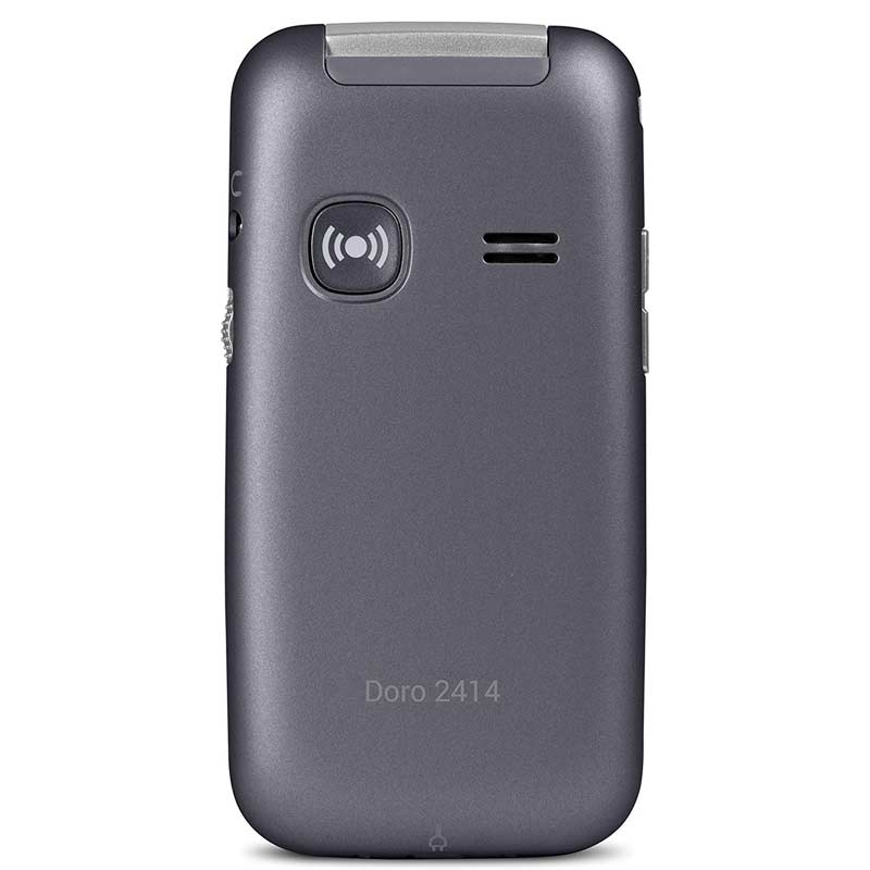 Doro 2414 GSM Mobiltelefon im eleganten Klappdesign silber