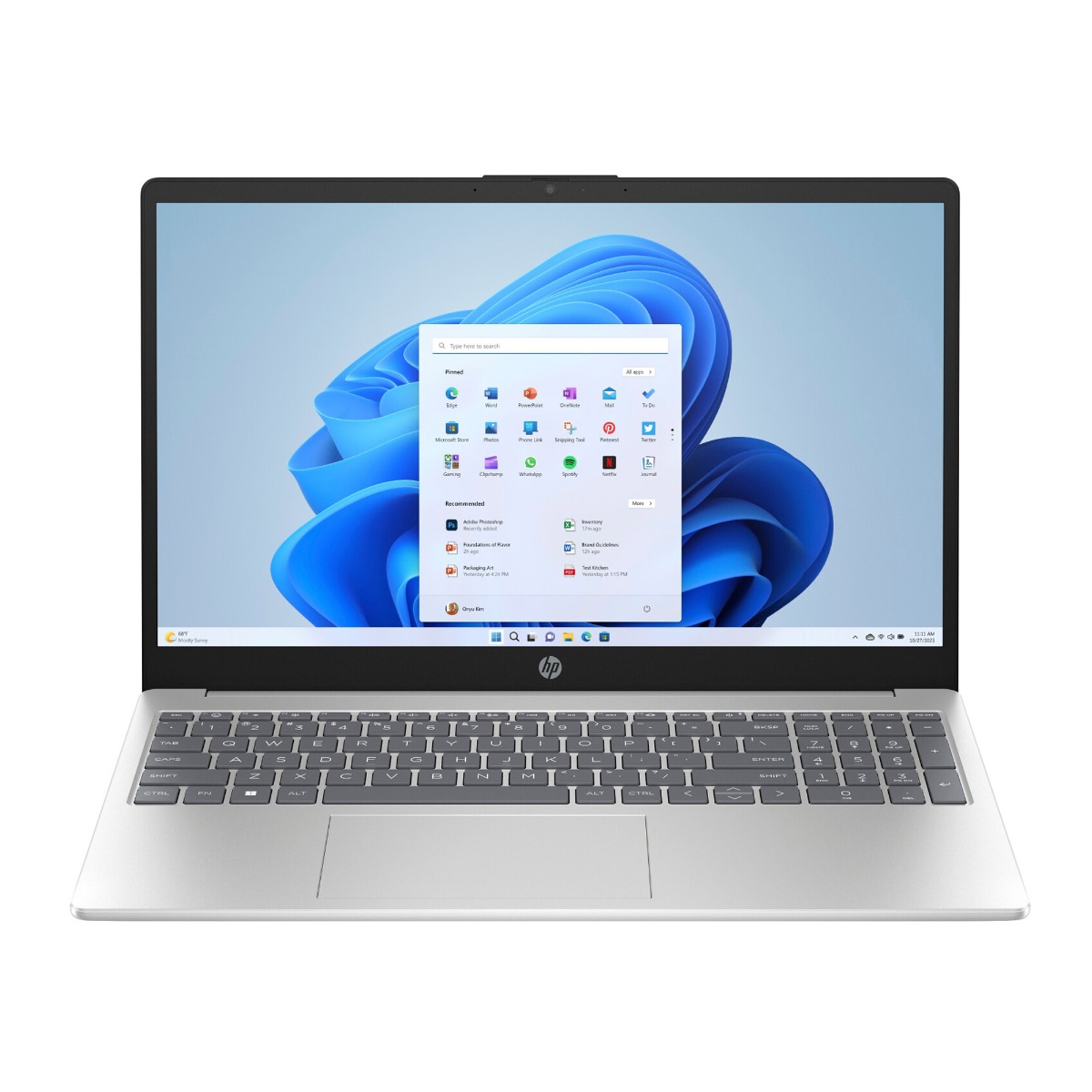 HP 15-fc0554ng (CW9R2EA) 39,6 cm (15,6 Zoll) Notebook natursilber