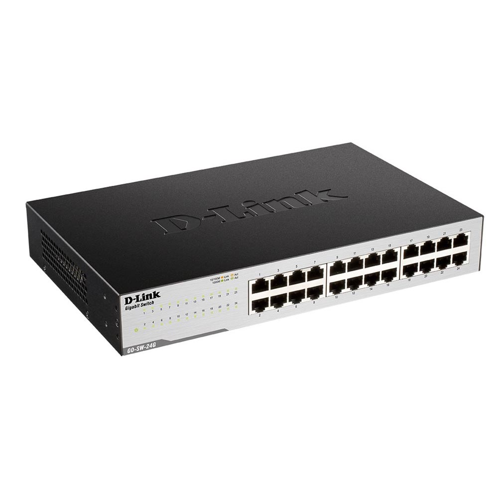 D-Link GO-SW-24G Gigabit Easy Desktop Switch schwarz